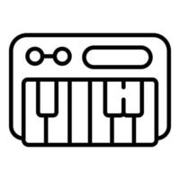 producent synthesizer ikon översikt vektor. dj musik vektor
