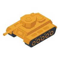Panzer Tank Symbol isometrischer Vektor. militärischer Panzer vektor
