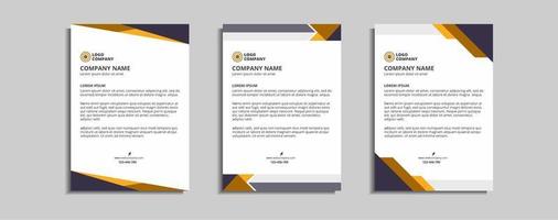 modernes Corporate-Briefkopf-Template-Design vektor