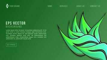 grünes Blatt Webdesign abstrakter Hintergrund Limonade eps 10 Vektor für Website, Zielseite, Homepage, Webseite, Webvorlage