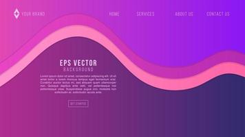 lila Farbverlauf Papercut Webdesign abstrakter Hintergrund eps 10 Vektor für Website, Zielseite, Homepage, Webseite