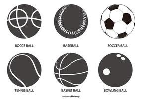 Sport Ball Shapes Sammlung vektor