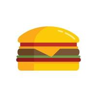 Öko-Burger-Symbol flach isolierter Vektor