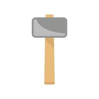 Vorschlaghammer Symbol flach isoliert Vektor