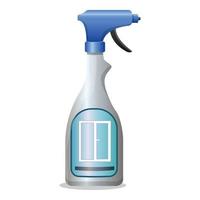 fönster spray ikon tecknad serie vektor. flaska rengöringsmedel vektor