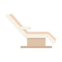 haarentfernung spa stuhl symbol flach isoliert vektor