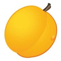 frischer pfirsich symbol cartoon vektor. Aprikosenfrucht vektor