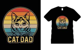 katt djur- husdjur motiverande t-shirt design vektor. använda sig av för t-shirt, muggar, klistermärken, etc. vektor