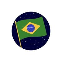 Brasilien Land flagga vektor design