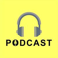 Vektordesign für Podcast-Logo vektor