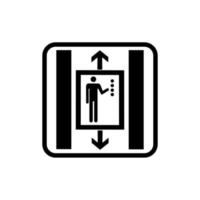 Aufzug-Icon-Vektor-Design für Menschen vektor