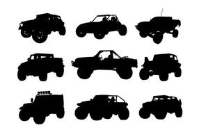 Offroad Silhouette Gratis Vector