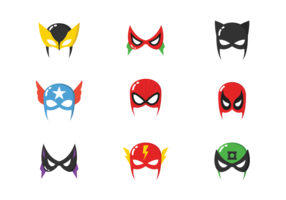 Superheld-Masken vektor