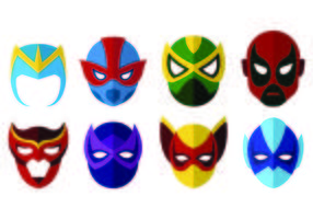 Vektor von Superheld-Masken