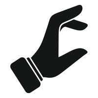 kleines Handsymbol einfacher Vektor. Finger halten vektor