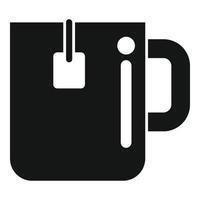 Teetassen-Unterstützungssymbol einfacher Vektor. Bürodienst vektor