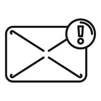 E-Mail-Zielsymbol-Umrissvektor. Jägergruppe vektor