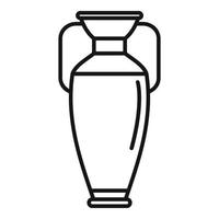 Craft Amphora Symbol Umrissvektor. Vase vektor