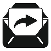 E-Mail-Berichtssymbol einfacher Vektor. Analysediagramm vektor