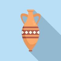griechenland amphora symbol flacher vektor. Vase Topf vektor