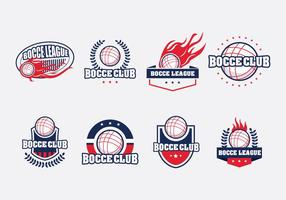 Bocce Badge Set vektor