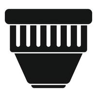 Tauchbecken Filtersymbol einfachen Vektor