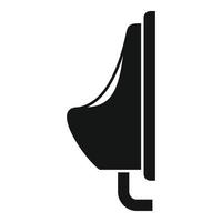 Urinal-Symbol einfacher Vektor. Wasserrohr vektor