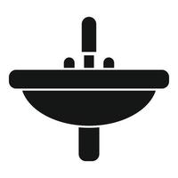 WC-Waschbecken-Symbol einfacher Vektor. Toilette Toilette vektor