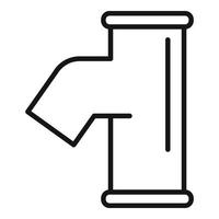 Symbol Umrissvektor für Industrierohre. Klempnerservice vektor