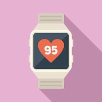 flacher Vektor des Fitness-Smartwatch-Symbols. sportliche Übung