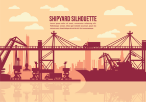 Shipyard Vector Illustration