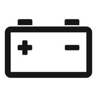 Autobatterie Symbol einfacher Vektor. auto fahrzeug vektor