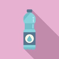 flacher Vektor des Wasserflaschensymbols. sport gesund
