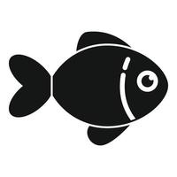 tur- charm fisk ikon enkel vektor. japan neko vektor