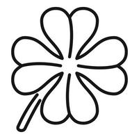 Saison Klee Symbol Umriss Vektor. Irland Tag vektor