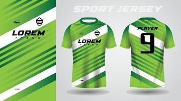 grön skjorta sport jersey design vektor