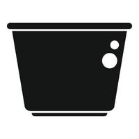 Öko-Box-Symbol einfacher Vektor. Essen aus Papier vektor