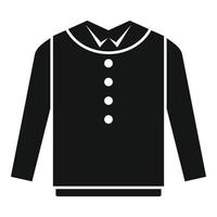 Junge Shirt Symbol einfachen Vektor. Schuluniform vektor