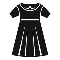 Mode-Kleid-Symbol einfachen Vektor. einheitliche Schule vektor