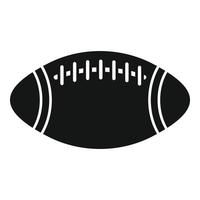 American-Football-Ball-Symbol einfacher Vektor. Sportschule vektor