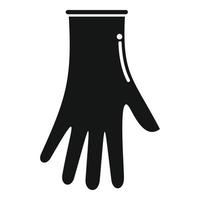 Latex-Handschuh-Symbol einfacher Vektor. chirurgisch sauber vektor