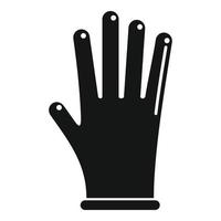 gesunder Handschuh Symbol einfacher Vektor. Arzt sauber vektor