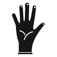 Handschuh-Symbol einfacher Vektor. Medizinischer Latex vektor