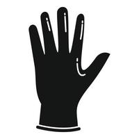 medicinsk handske ikon enkel vektor. hand latex vektor