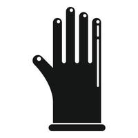 Chirurg-Handschuh-Symbol einfacher Vektor. Chirurgischer Latex vektor