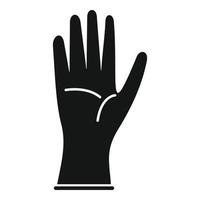 OP-Handschuh-Symbol einfacher Vektor. Medizinischer Latex vektor