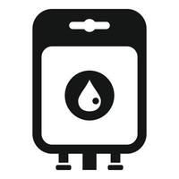 blod donation packa ikon enkel vektor. välgörenhet donera vektor