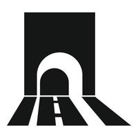 U-Bahn-Tunnel-Symbol einfacher Vektor. Auto Eingang vektor