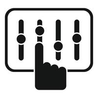 Equalizer-Steuersymbol einfacher Vektor. entferntes Zentrum vektor