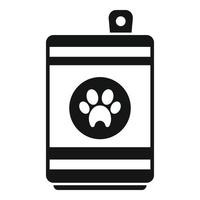 Container Hundefutter kann einfachen Vektor symbolisieren. Haustiernapf